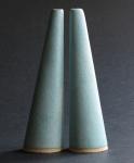 'Newton Blue' Tall Salt & Pepper Pots. image.
